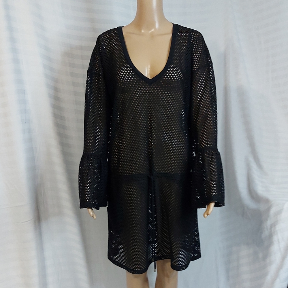 Calvin klein coverups size Large/XLarge Long sleeves color black